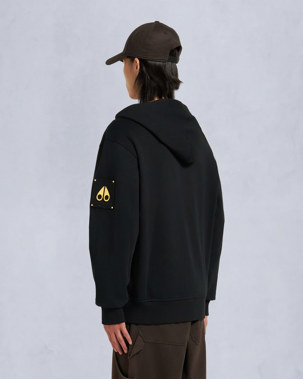 Moose Knuckles GOLD SERIES SNYDER FULL-ZIP HOODIE BLACK