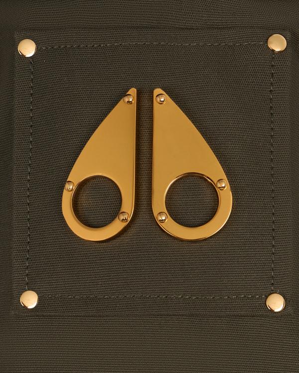 Moose Knuckles GOLD SERIES STIRLING SHEARLING TRIM PARKA DARK OLIVE/BLACK