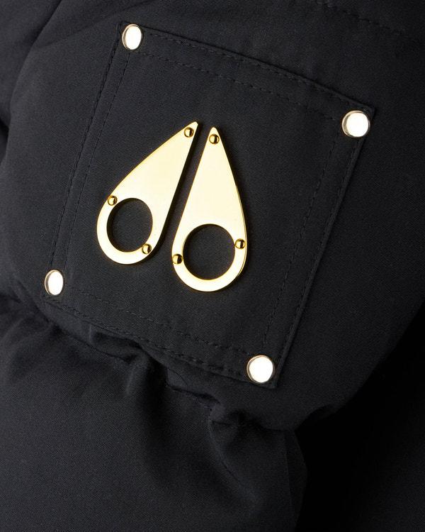 Moose Knuckles KIDS UNISEX ORIGINAL GOLD SERIES SHEARLING TRIM 3Q JACKET BLACK/BLACK