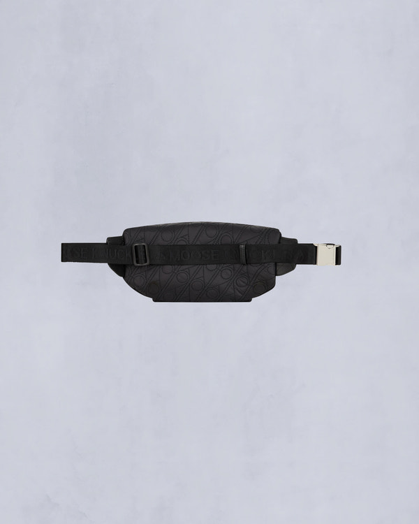 Moose Knuckles LOGO MONOGRAM WAIST BAG BLACK MONOGRAM