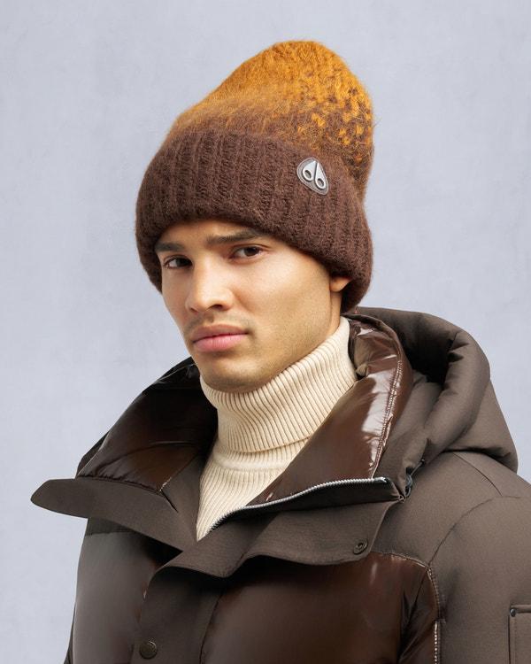 moose knuckles LUNA KNIT BEANIE BUTTERSCOTCH/ESPRESSO