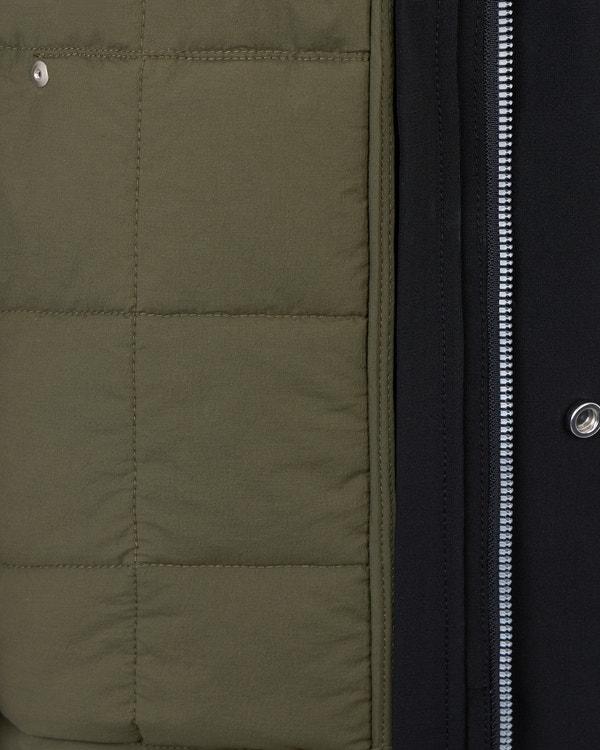 Moose Knuckles MASON 3-IN-1 BOMBER JACKET BLACK/MOSS