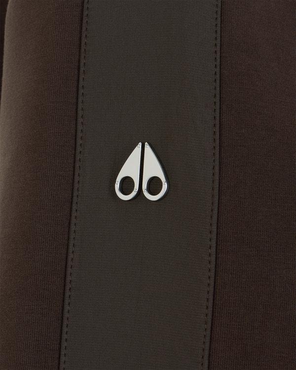 Moose Knuckles MIX MEDIA CREWNECK SWEATSHIRT ESPRESSO