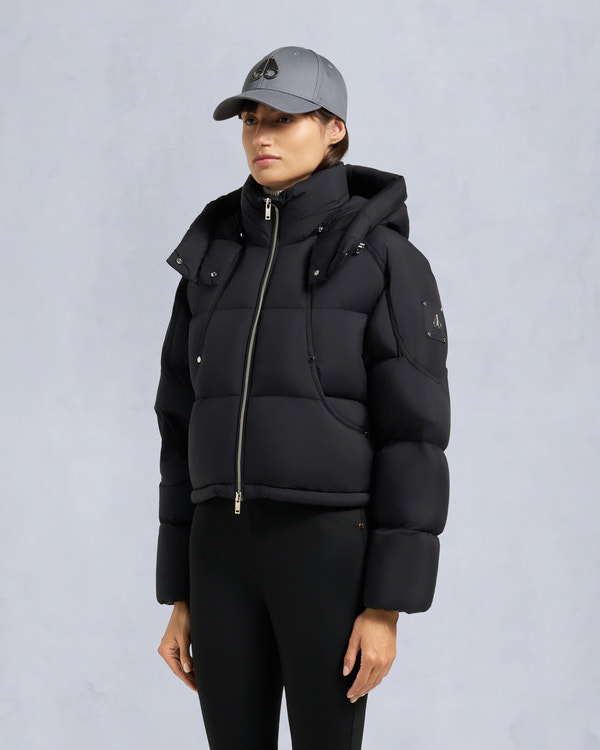 Moose Knuckles AKAI CROPPED PUFFER BLACK