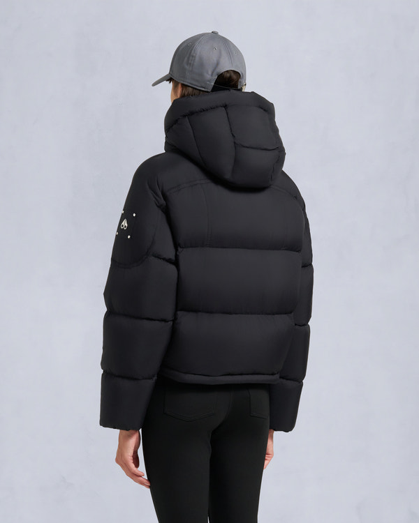 Moose Knuckles AKAI CROPPED PUFFER BLACK