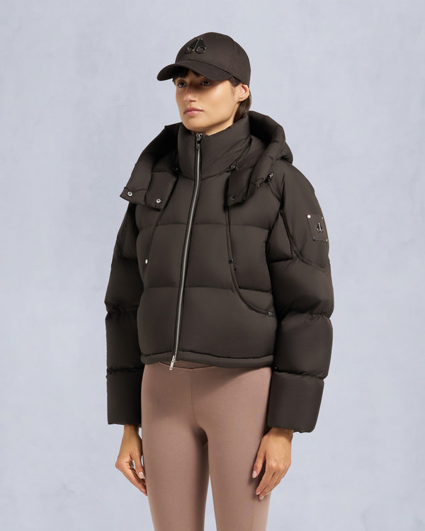 Moose Knuckles AKAI CROPPED PUFFER ESPRESSO