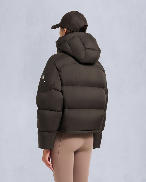 Moose Knuckles AKAI CROPPED PUFFER ESPRESSO