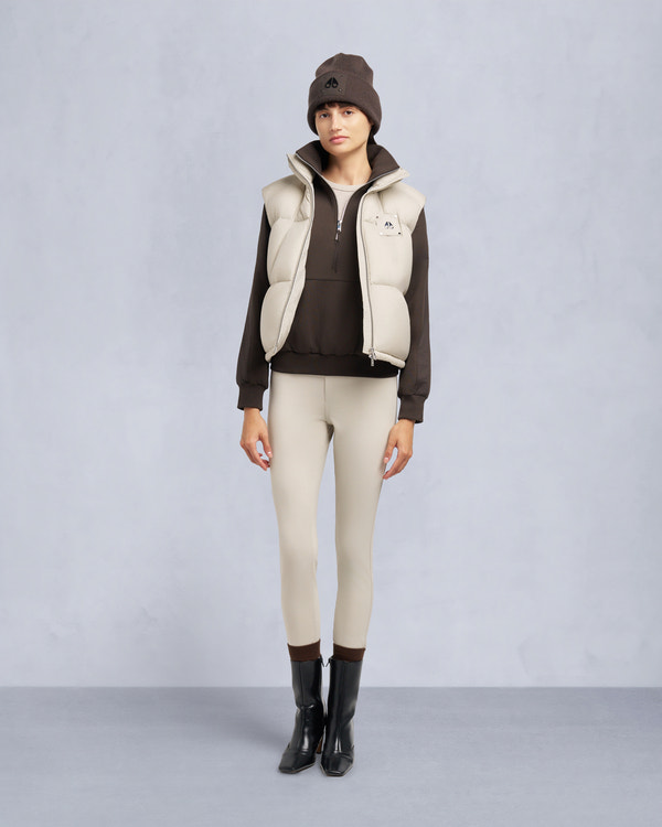 moose knuckles AKAI PUFFER VEST ALABASTER