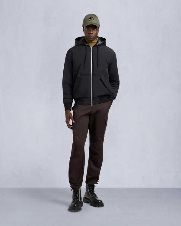 moose knuckles BRIXTON BOMBER JACKET BLACK