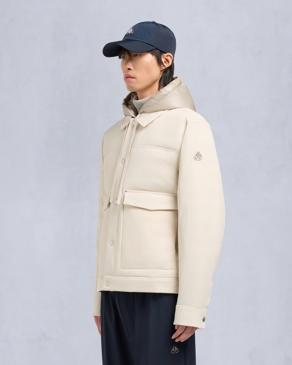 Moose Knuckles BRIXTON TRUCKER JACKET ALABASTER