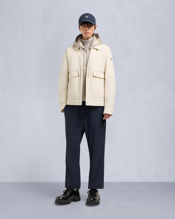 moose knuckles BRIXTON TRUCKER JACKET ALABASTER