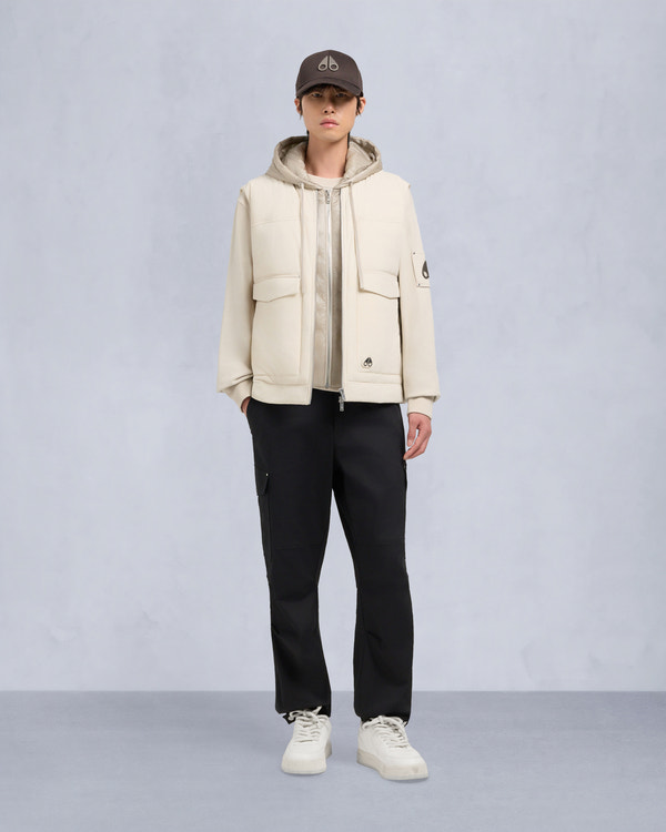 moose knuckles BRIXTON VEST ALABASTER