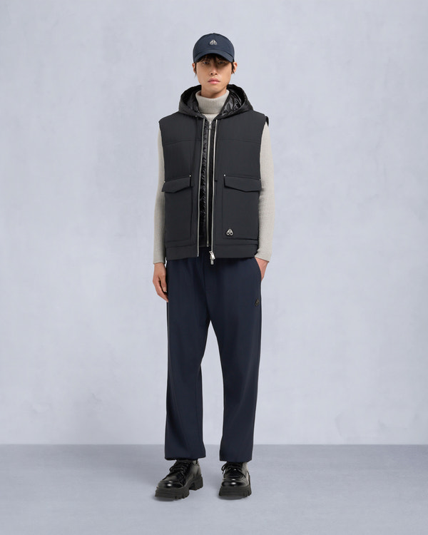 moose knuckles BRIXTON VEST BLACK