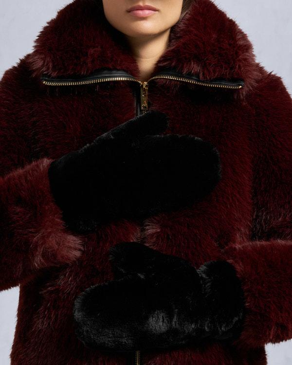 moose knuckles BUNNY GLOVES BLACK