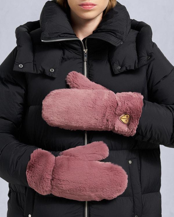 moose knuckles BUNNY GLOVES MAUVE