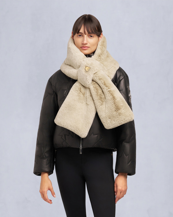 moose knuckles BUNNY SCARF ALABASTER