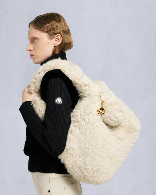 moose knuckles BUNNY TOTE BAG ALABASTER