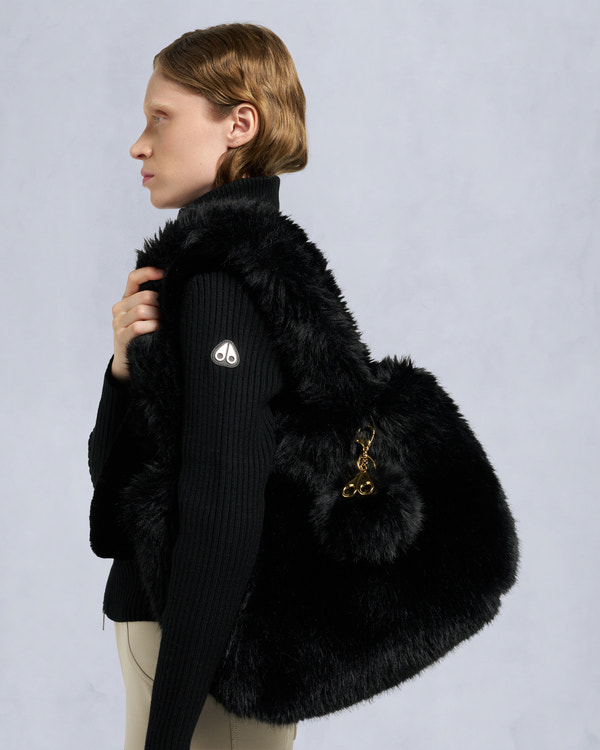 moose knuckles BUNNY TOTE BAG BLACK