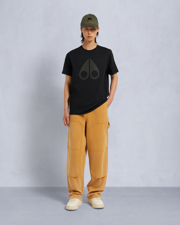 moose knuckles CHAMBLEE LEAF TEE BLACK