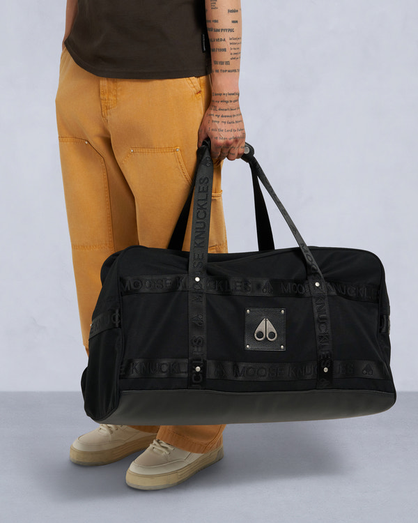 moose knuckles CORE DUFFLE BAG BLACK