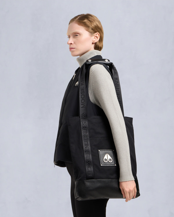 moose knuckles CORE TOTE BAG BLACK