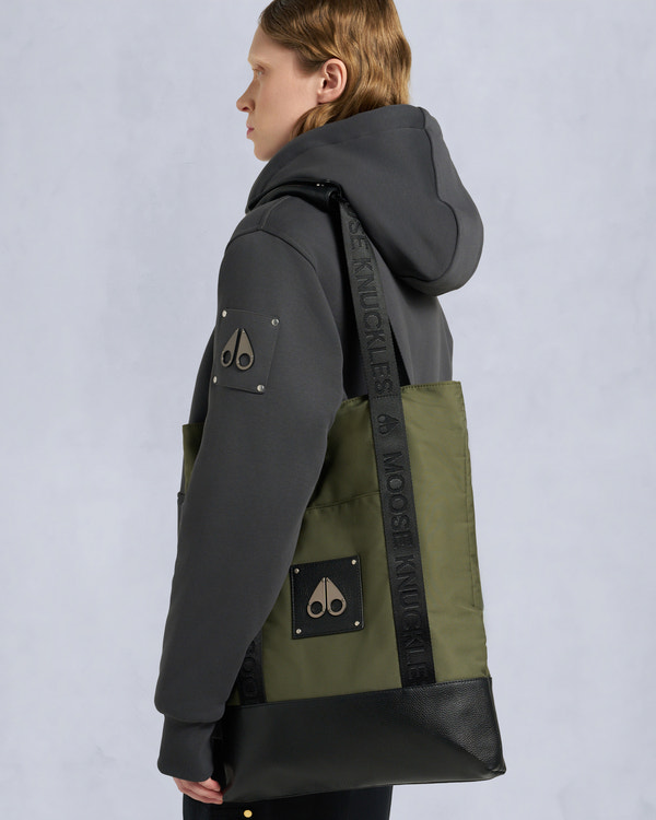 moose knuckles CORE TOTE BAG DARK OLIVE