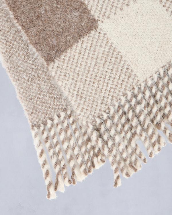 Moose Knuckles CORINA KNIT SCARF ALABASTER/DUNE