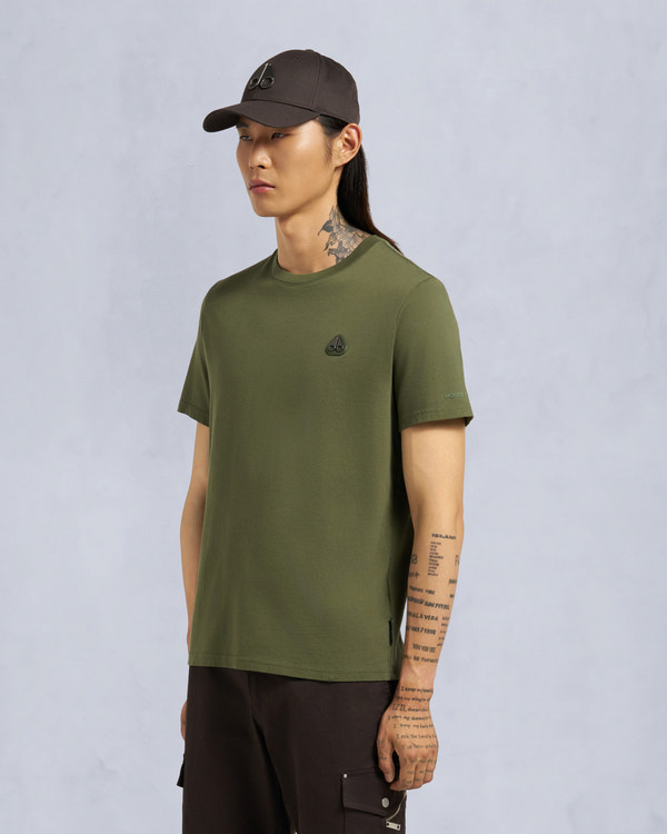 Moose Knuckles CRESCENT T-SHIRT MOSS