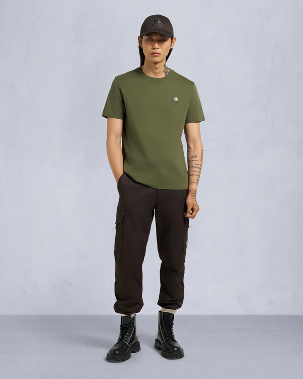 moose knuckles CRESCENT T-SHIRT MOSS