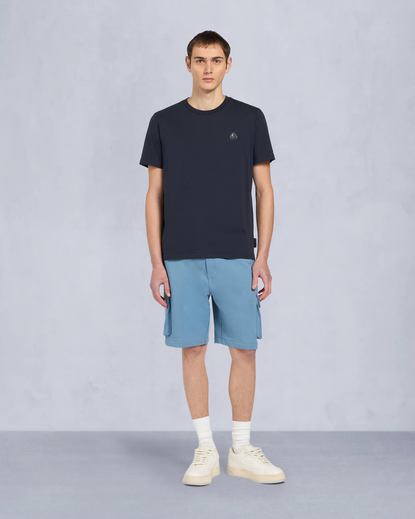 moose knuckles CRESCENT T-SHIRT NAVY