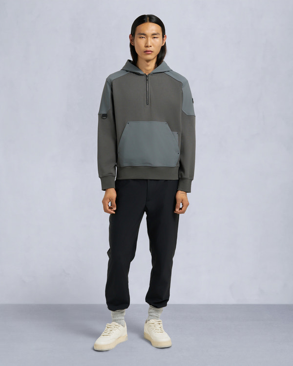 moose knuckles DALON HOODIE CEMENT