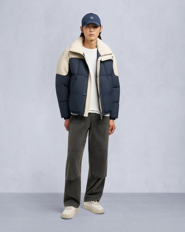 moose knuckles EVEREST PUFFER NAVY/ALABASTER
