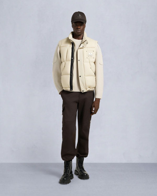 moose knuckles EVEREST PUFFER VEST ALABASTER