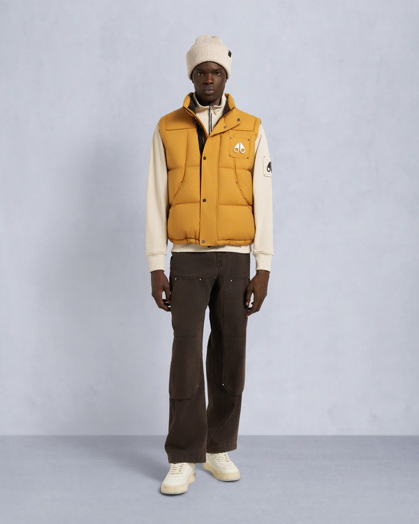 moose knuckles EVEREST PUFFER VEST BUTTERSCOTCH