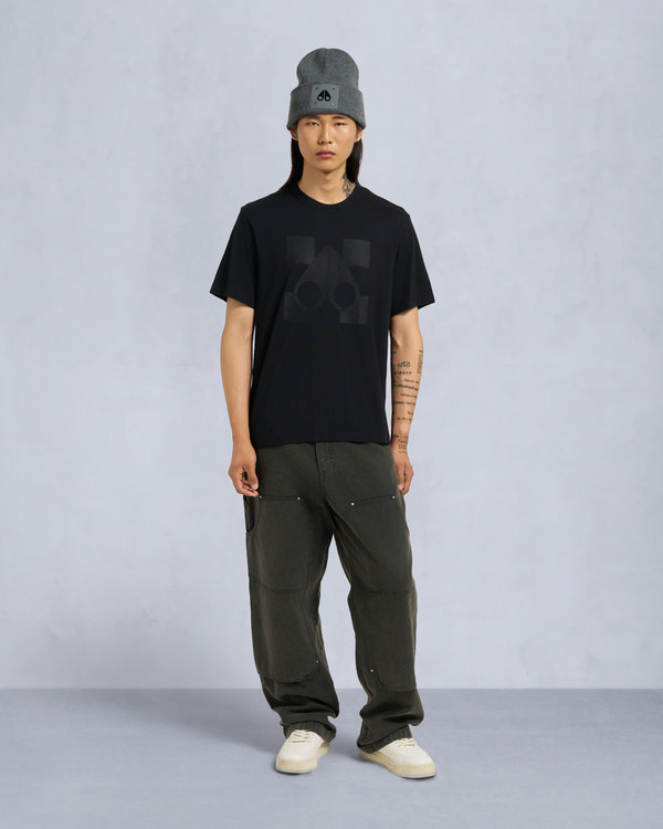 moose knuckles FINCHLEY TEE BLACK