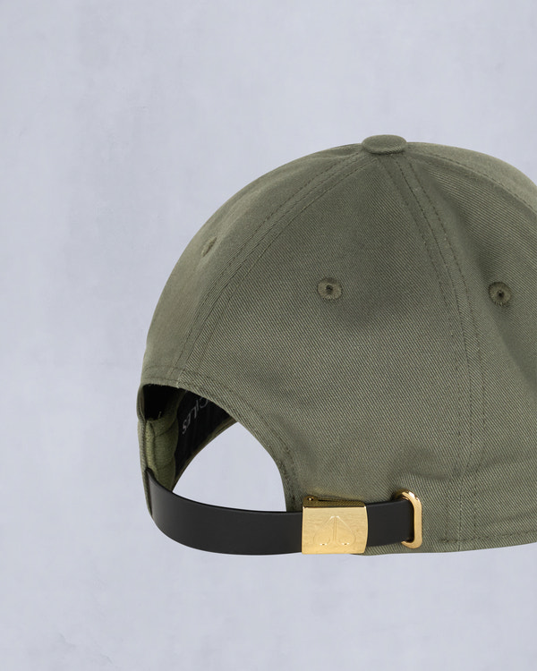 Moose Knuckles GOLD LOGO ICON CAP DARK OLIVE