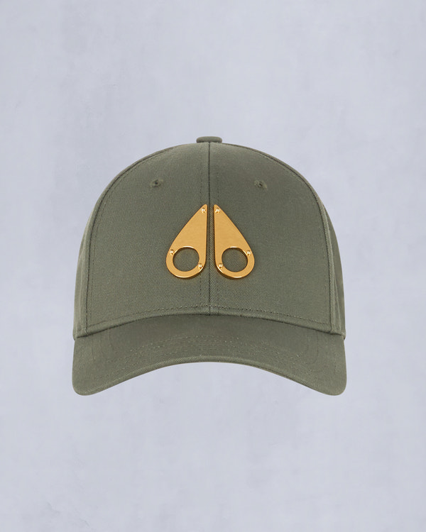 Moose Knuckles GOLD LOGO ICON CAP DARK OLIVE