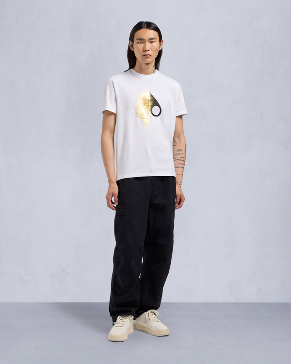 moose knuckles GOLD SERIES AUGUSTINE TEE WHITE