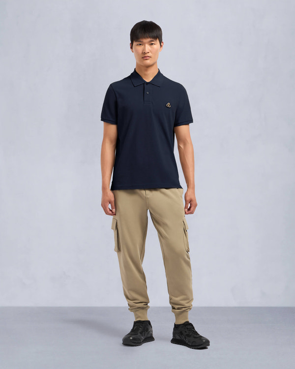 moose knuckles GOLD SERIES EVERETT POLO NAVY