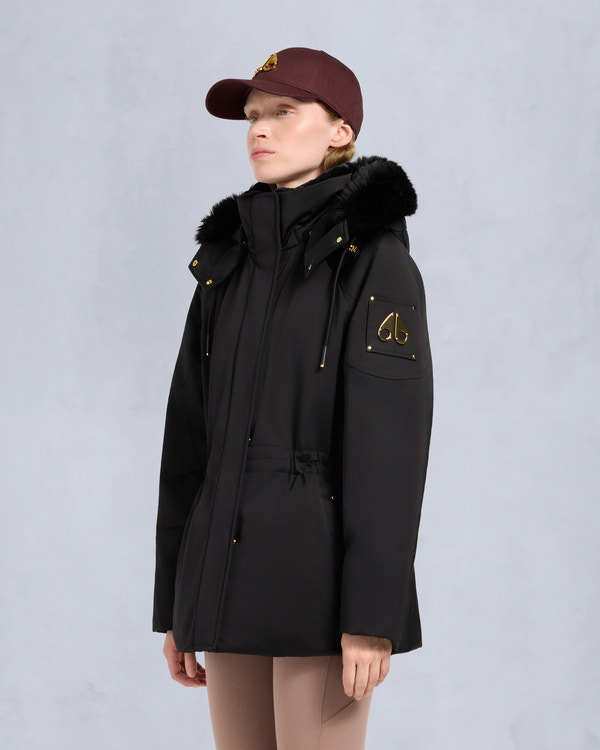 Moose Knuckles GOLD SERIES SATIN 3Q JACKET BLACK