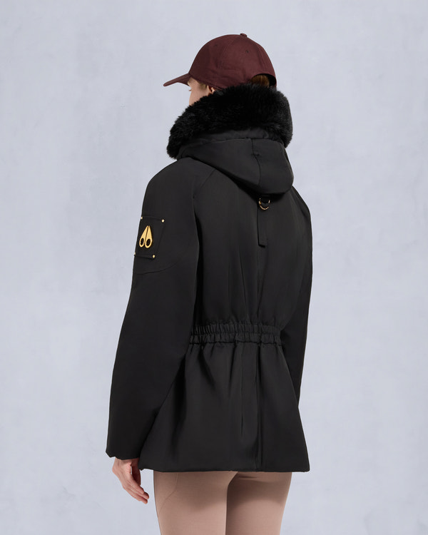 Moose Knuckles GOLD SERIES SATIN 3Q JACKET BLACK