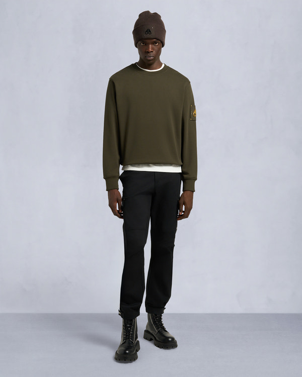 moose knuckles GOLD SERIES SNYDER CREW DARK OLIVE