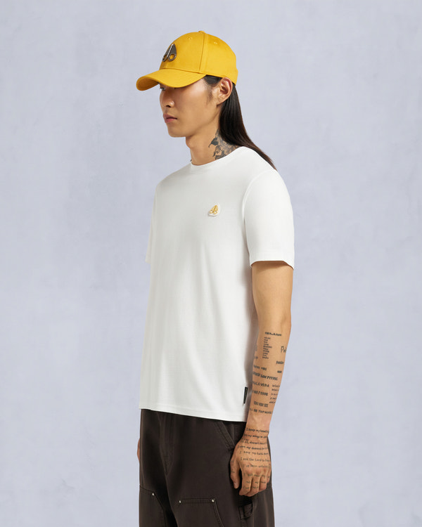 Moose Knuckles GOLD SERIES T-SHIRT CRESCENT WHITE