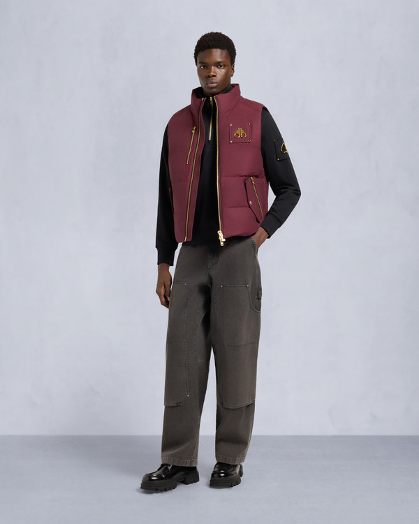 moose knuckles GOLD SERIES WESTMOUNT VEST BEET