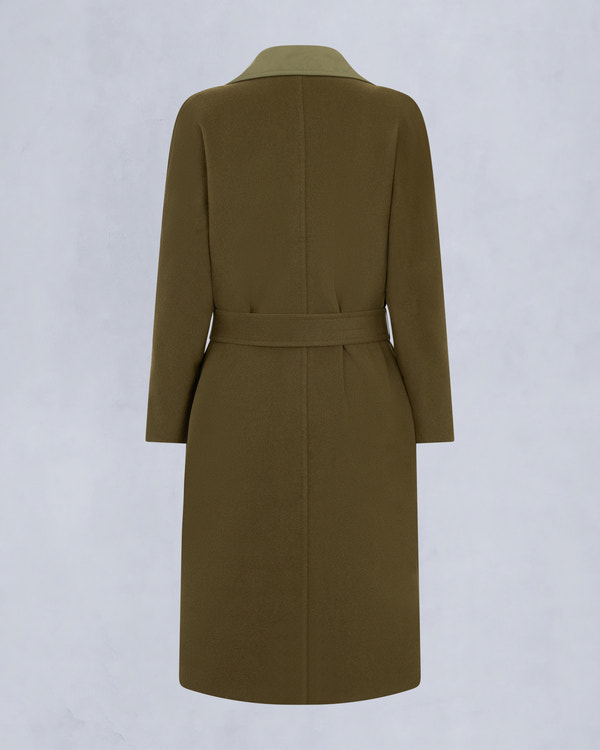 Moose Knuckles LAFLEUR WOOL LONG WRAP COAT MARSH