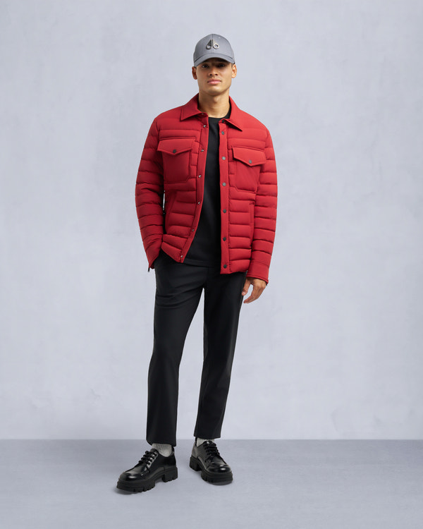 moose knuckles LENNOX SHIRT JACKET SUMAC