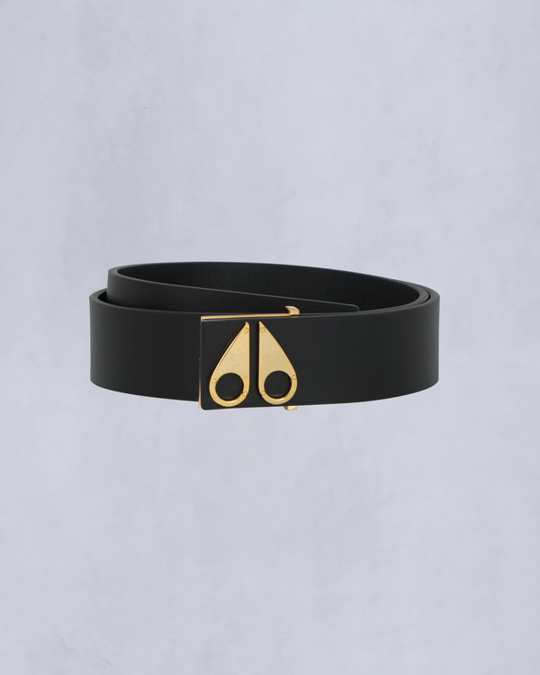 moose knuckles LOGO ICON BELT GOLD GOLD