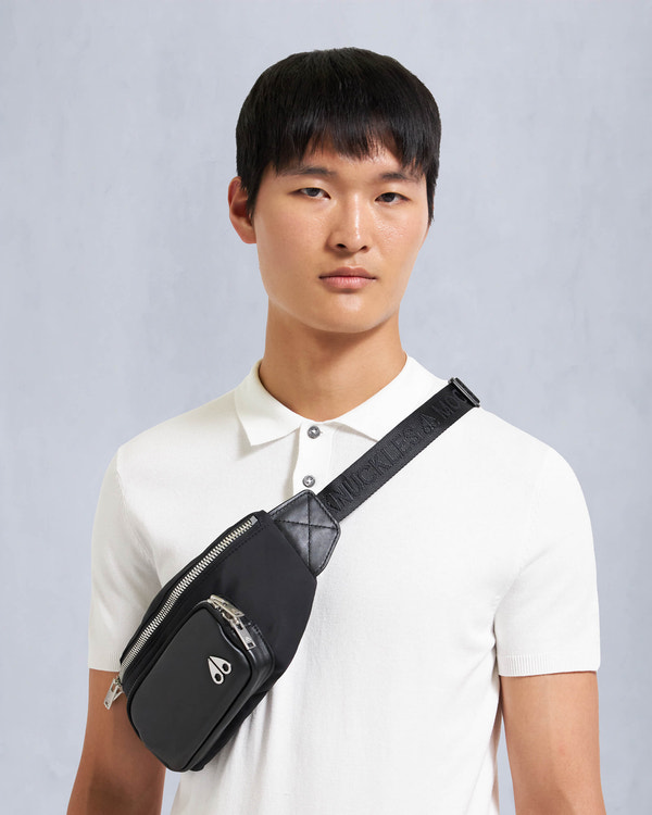 Moose Knuckles LOGO WAIST BAG BLACK