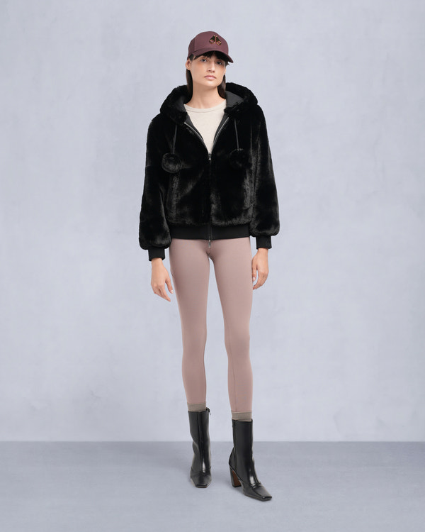 moose knuckles MEALY REVERSIBLE BUNNY BLACK/BLACK