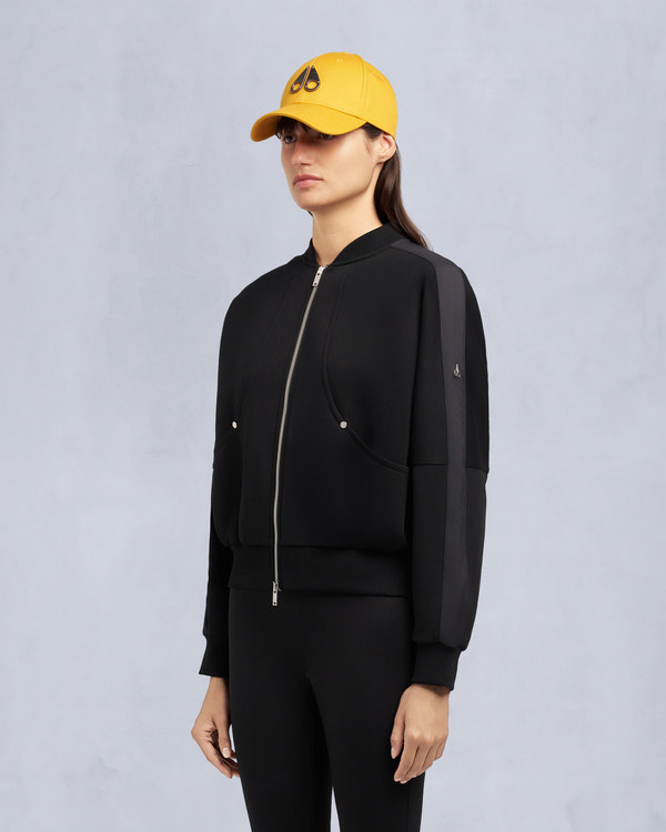 Moose Knuckles MIX MEDIA BOMBER JACKET BLACK